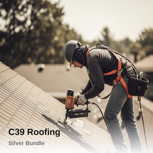 Roofing (C-39) Study Guide Book + Online Practice Exam - Silver Bundle