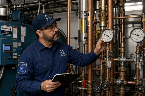 How to Get Your C4 Boiler, Hot Water Heating, and Steam Fitting Contractor License in California