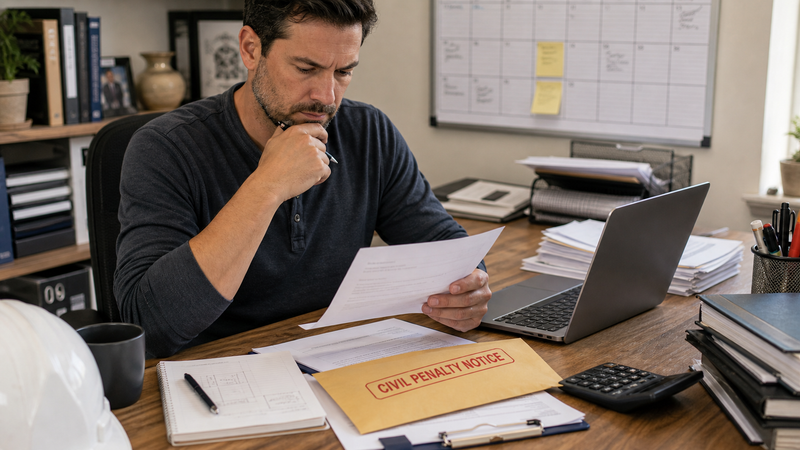 Unlicensed Contracting Fines Just Jumped to $1,500 Minimum (SB 779)