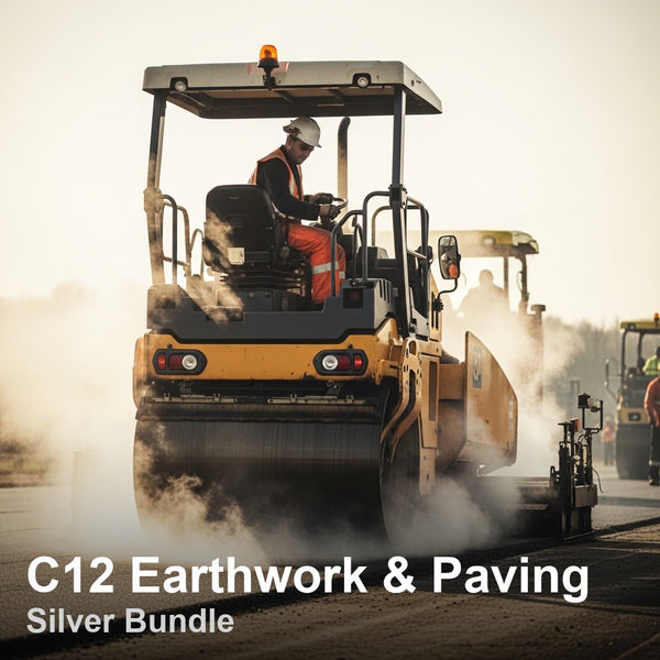 Earthwork and Paving (C-12) Study Guide Book and Online Practice Exam