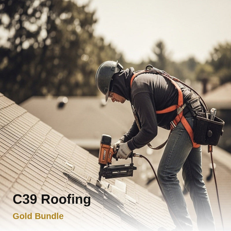 Roofing (C-39) Study Guide and Online Practice Exam + Law and Business - Gold Bundle