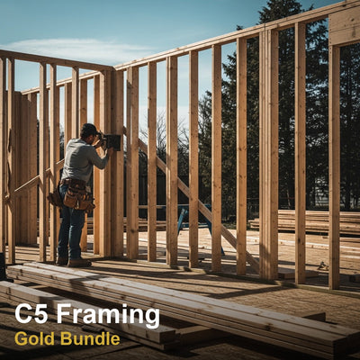 Framing & Rough Carpentry (C-5) Study Guide Book and Online Practice Exam + Law and Business Online Practice Exam