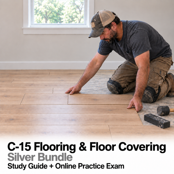 CSLB Flooring and Floor Covering (C-15): Study Guide and Online Practice Exam