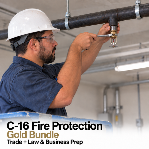 CSLB Fire Protection (C-16): Study Guide and Online Practice Exam + Law and Business Study Guide and Online Practice Exam