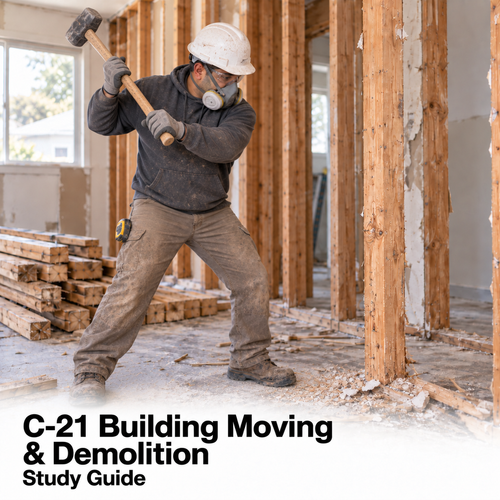 CSLB Building Moving and Demolition (C-21): Study Guide cover