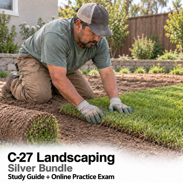 CSLB Landscaping (C-27): Study Guide and Online Practice Exam
