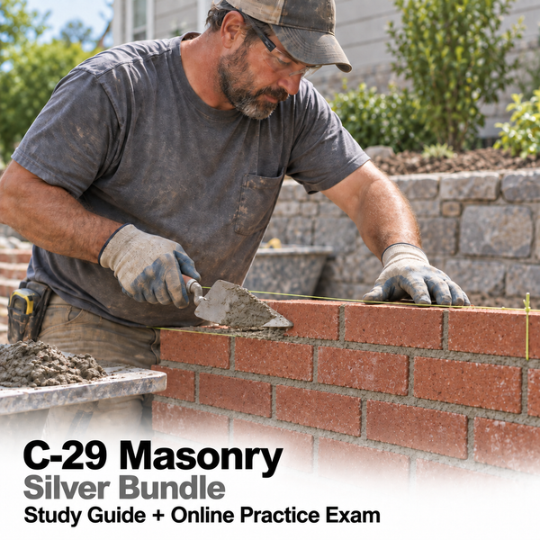 CSLB Masonry (C-29): Study Guide and Online Practice Exam