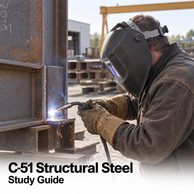 CSLB Structural Steel (C-51): Study Guide cover