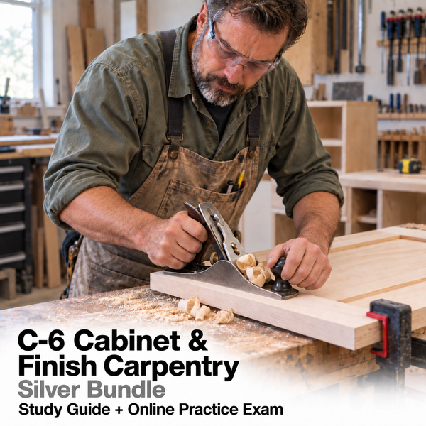 CSLB Cabinet, Millwork and Finish Carpentry (C-6): Study Guide and Online Practice Exam