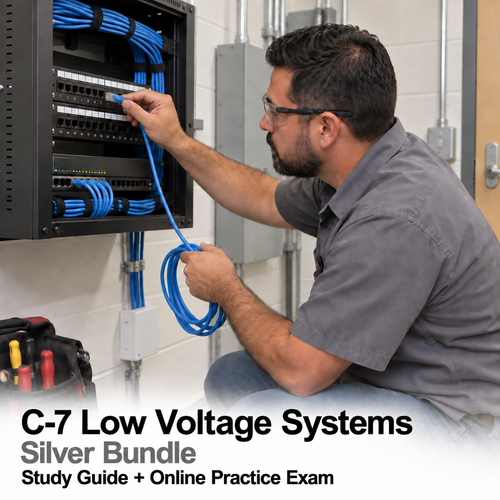 CSLB Low Voltage Systems (C-7): Study Guide and Online Practice Exam cover