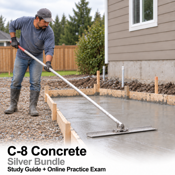 CSLB Concrete (C-8): Study Guide and Online Practice Exam
