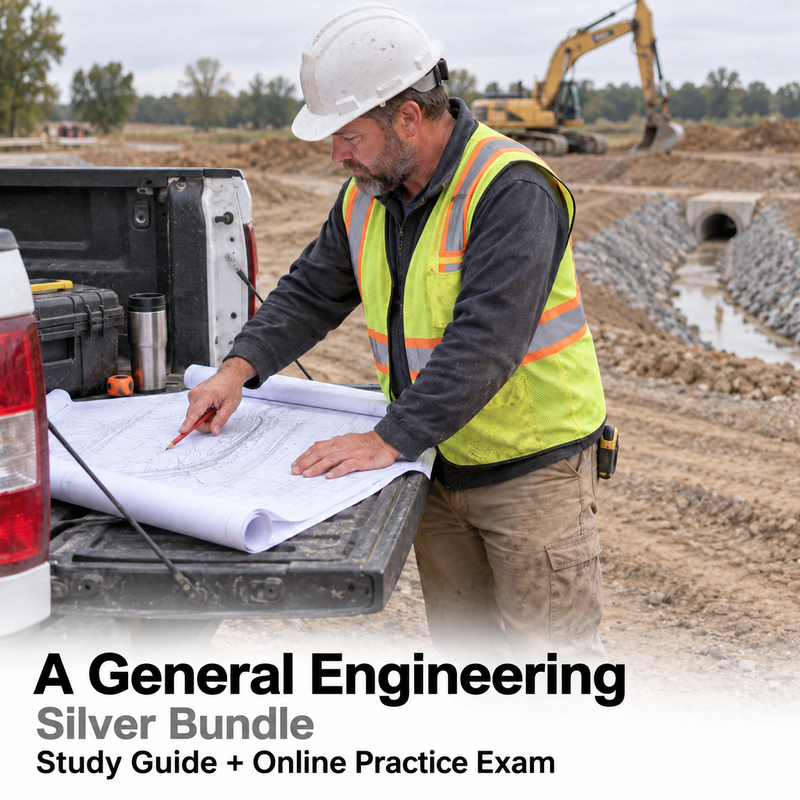CSLB General Engineering (A): Study Guide and Online Practice Exam cover