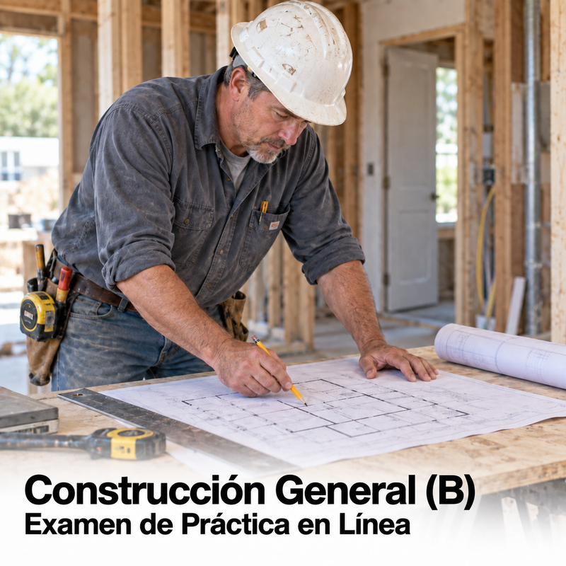 Licencia CSLB en Construcción General (B): Examen de Práctica cover